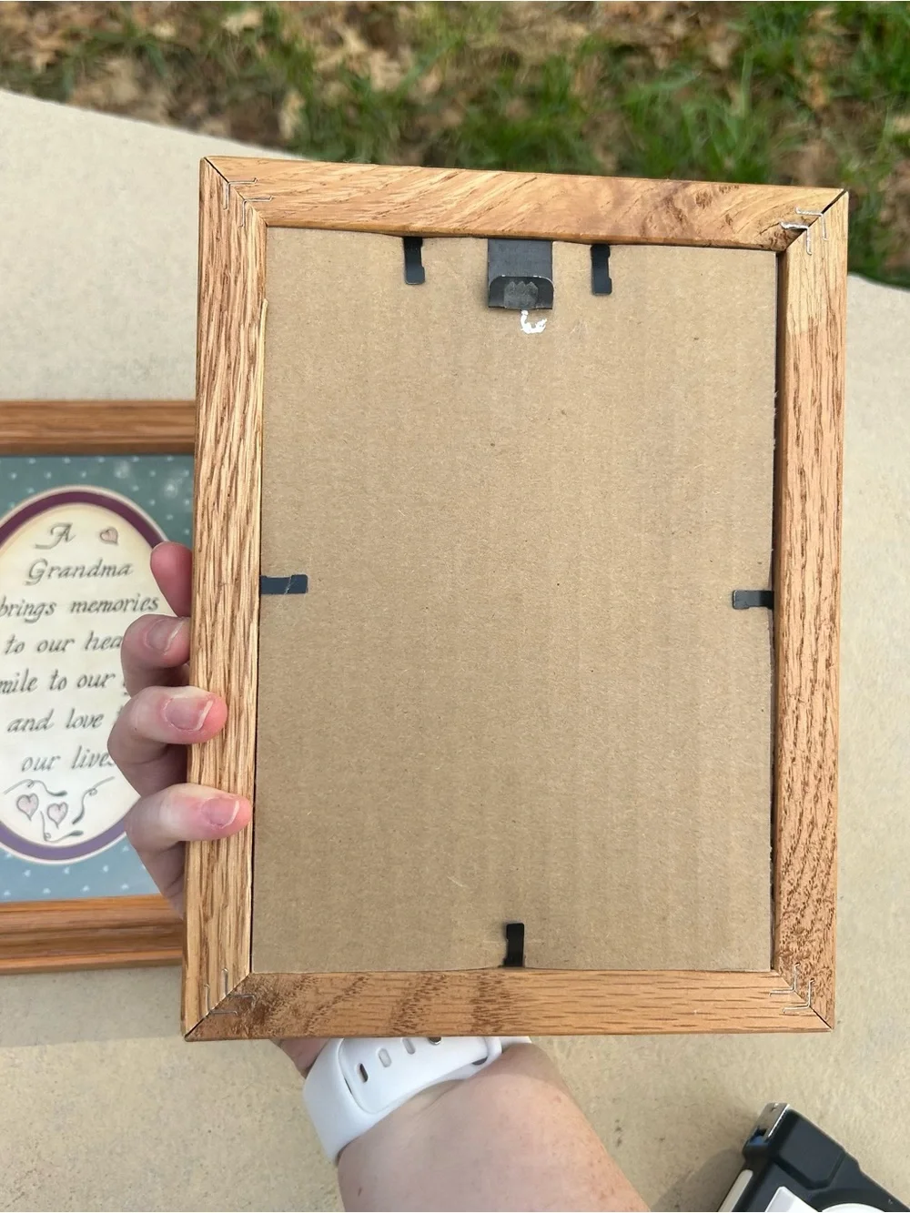 Set of 2 Cottage Core Grandma and Grandpa Framed Poem Set